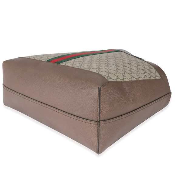 Gucci Beige GG Supreme Canvas Medium Soft Ophidia Tote - Picture 7 of 7